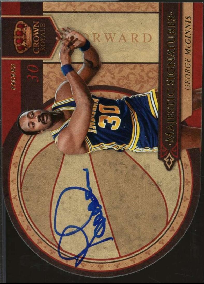 George McGinnis #GM 2009-10 Panini Crown Royale Basketball Majestic Signatures