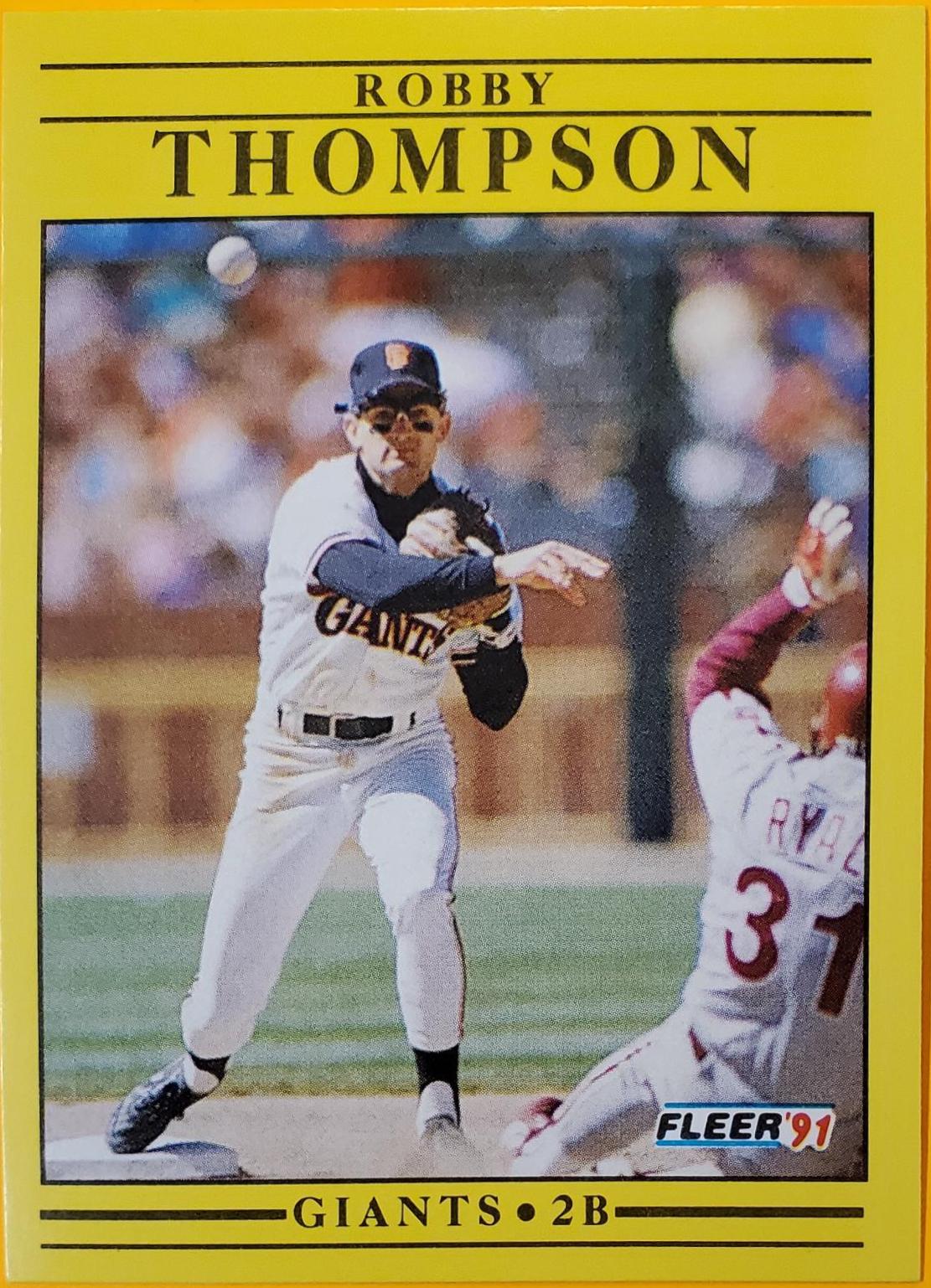 Robby Thompson #273 Baseball Cards 1991 Fleer