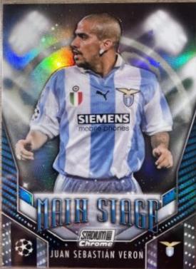 Juan Sebastian Veron #MS-JSV Soccer Cards 2023 Topps Stadium Club Chrome UEFA Main Stage