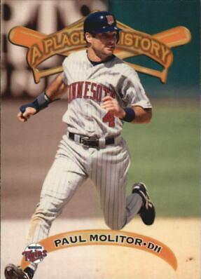 Paul Molitor #44 Baseball Cards 1998 Sports Illustrated Then & Now