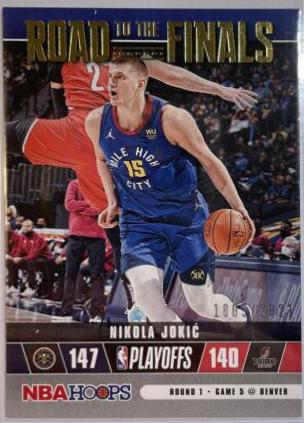 Nikola Jokic #34 Basketball Cards 2021 Panini Hoops Road to the Finals