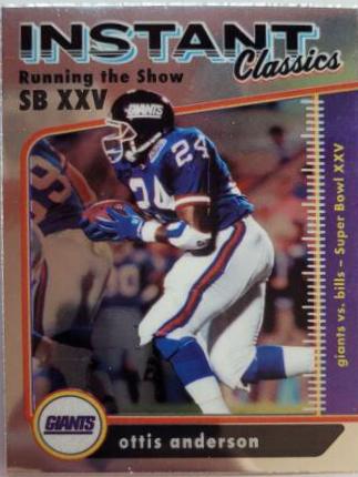 Ottis Anderson #IC-14 Football Cards 2022 Panini Classics Instant