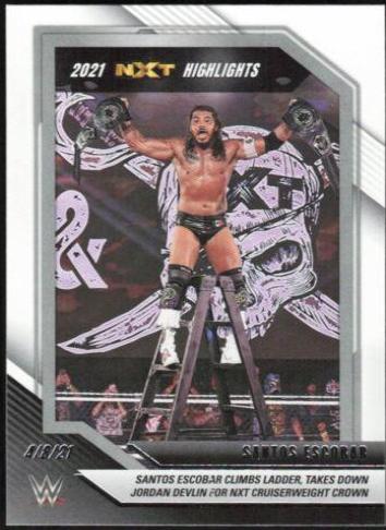 Santos Escobar #12 Wrestling Cards 2022 Panini NXT WWE 2021 Highlights