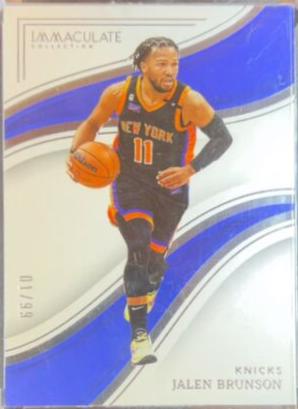 Jalen Brunson #59 Basketball Cards 2022 Panini Immaculate