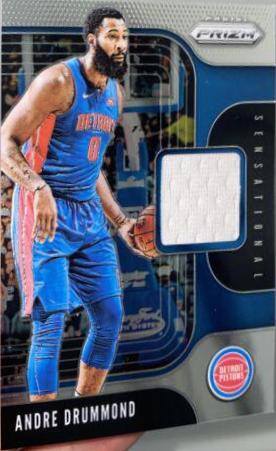 Andre Drummond #ADR Basketball Cards 2019 Panini Prizm Sensational Swatches