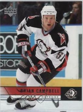 Brian Campbell #26 Hockey Cards 2006 Upper Deck