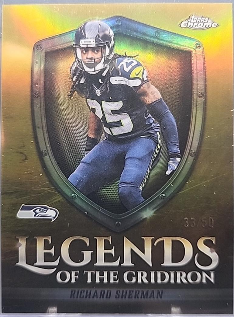 Richard Sherman [Gold Refractor] #LOG-36