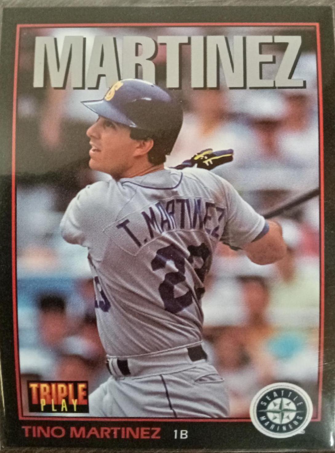 Tino Martinez #35 Baseball Cards 1993 Panini Donruss Triple Play