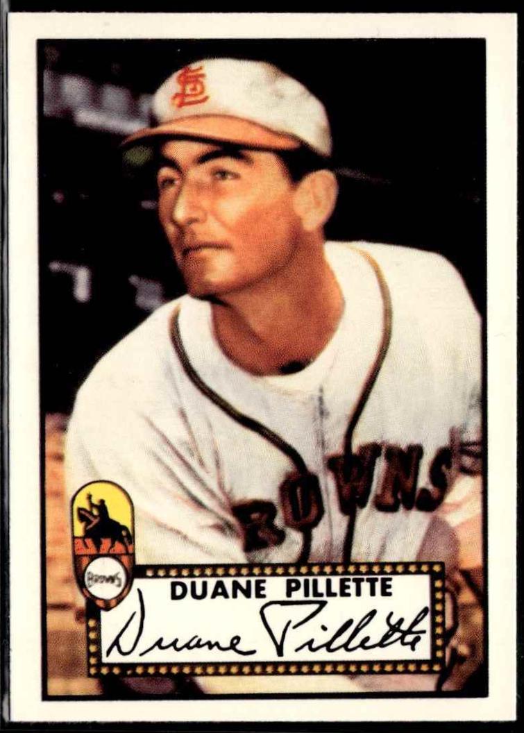 Duane Pillette #82 1983 Topps 1952 Reprint Baseball