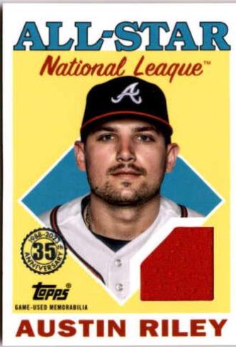 Austin Riley #88ASR-AR Baseball Cards 2023 Topps 1988 All Star Relics