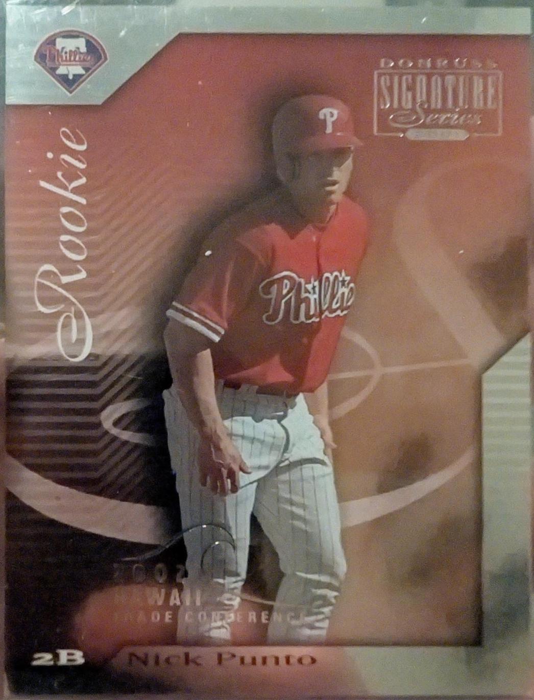 Nick Punto #210 Baseball Cards 2001 Donruss Signature Series Notable Nicknames Hawaii Trade Conference 2002