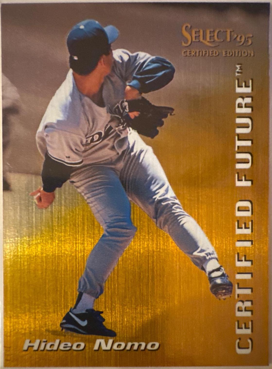 Hideo Nomo #3 Baseball Cards 1995 Select Certified Future