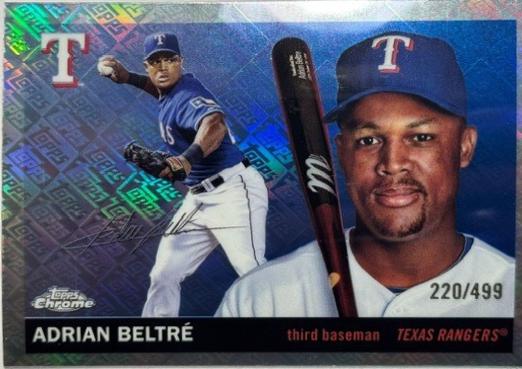 2025 Topps Chrome Platinum Adrian Beltre [Topps Refractor] #489 card