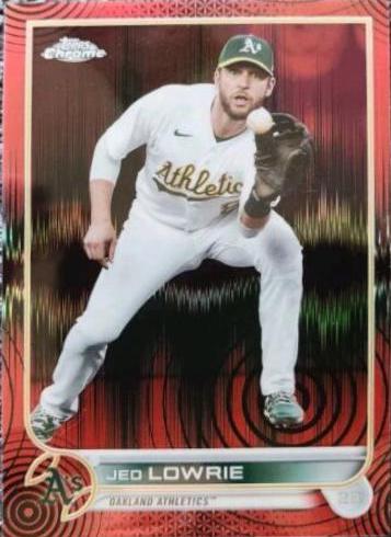 Jed Lowrie [Sonic Red RayWave] #140