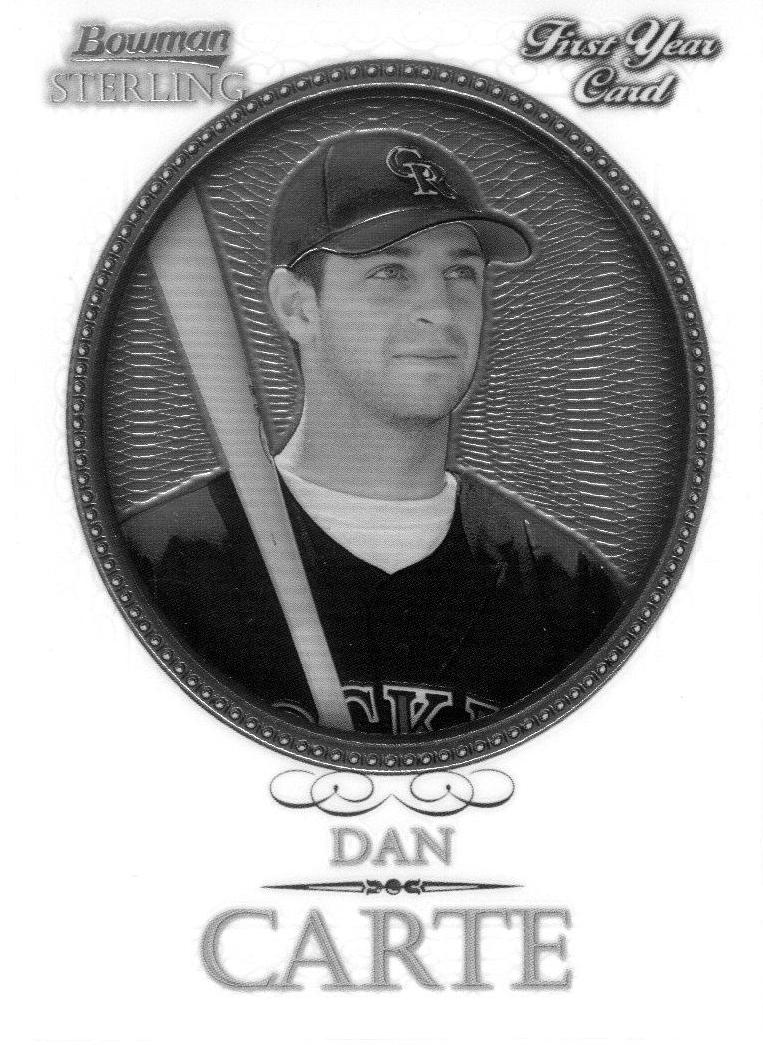 Dan Carte #BS-DC Baseball Cards 2005 Bowman Sterling