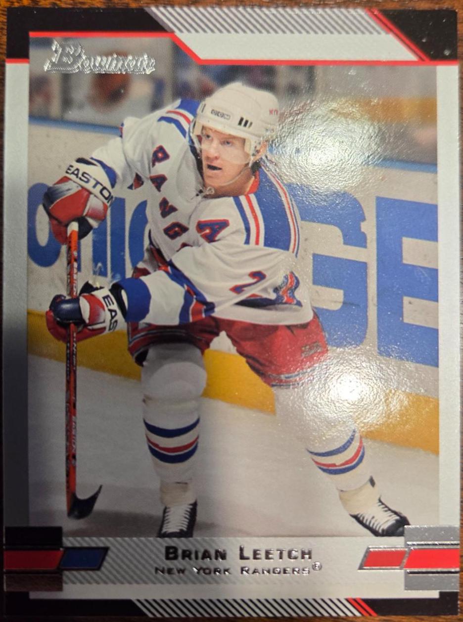 Brian Leetch #2 2003 Bowman Draft Picks And Prospects Hockey