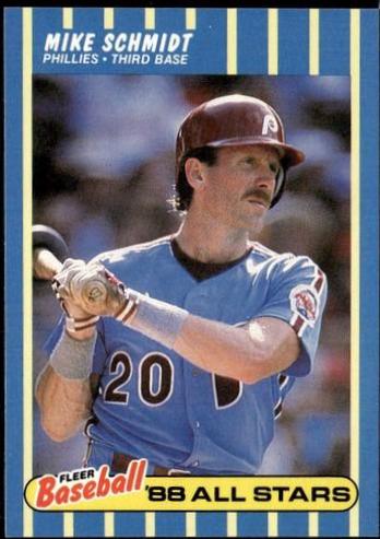 Mike Schmidt #36 1988 Fleer Baseball All Stars