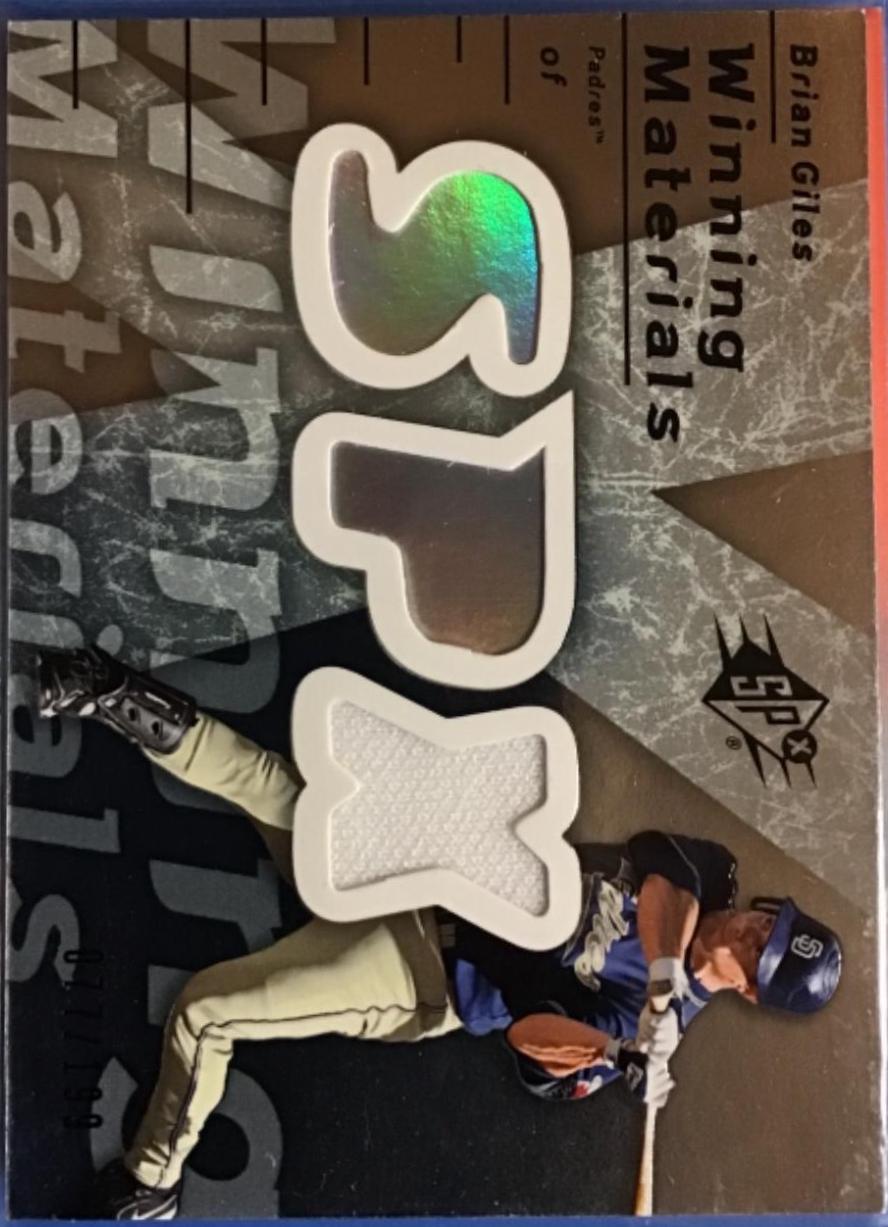Brian giles #wm-bg Baseball Cards 2007 SPx Winning Materials 199