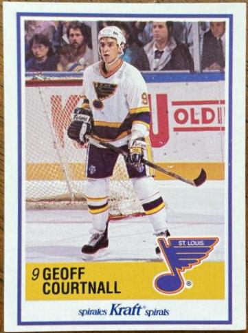 Geoff Courtnall #9 Hockey Cards 1990 Kraft