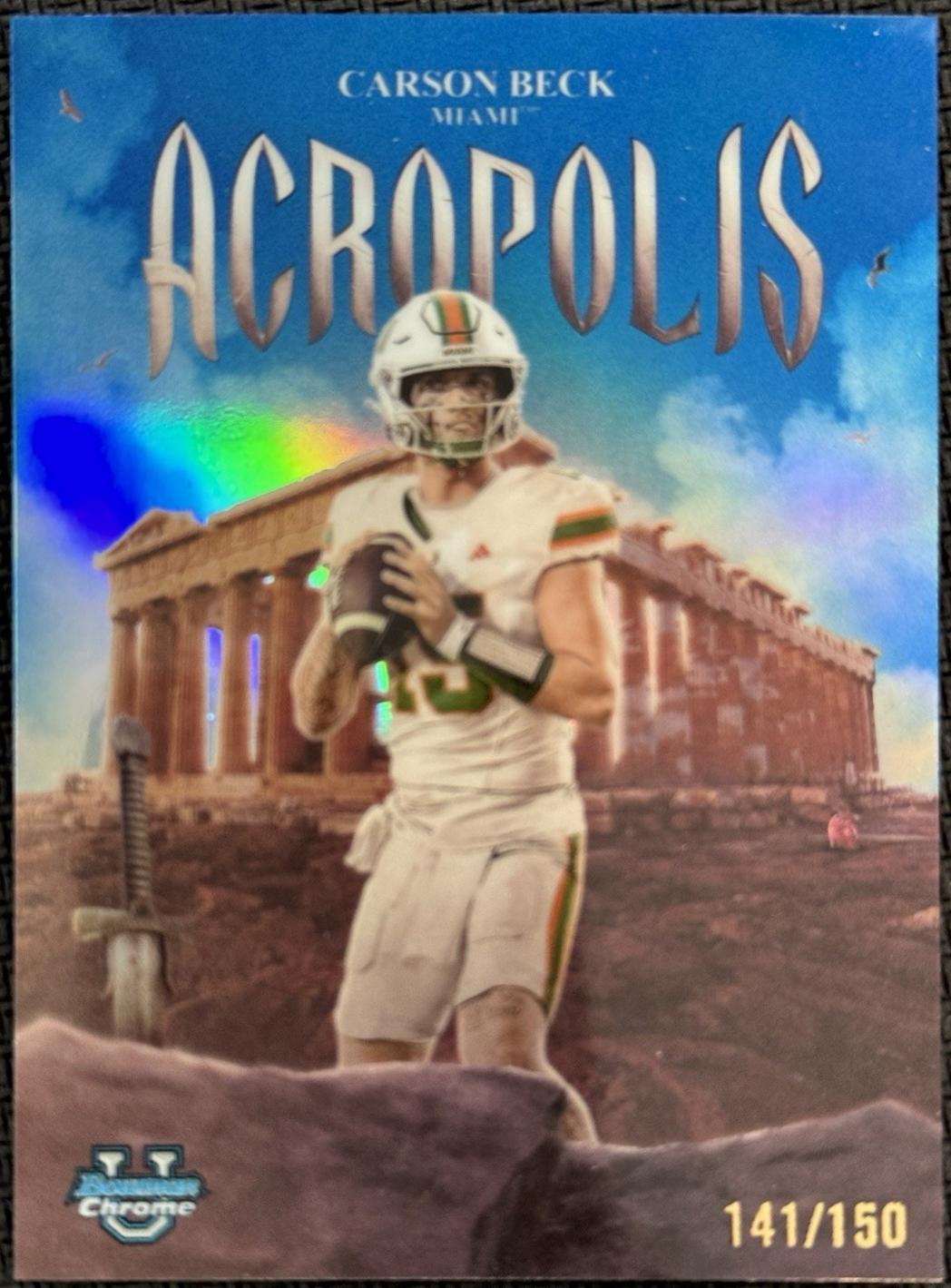 Carson Beck [Blue Refractor] #A-6