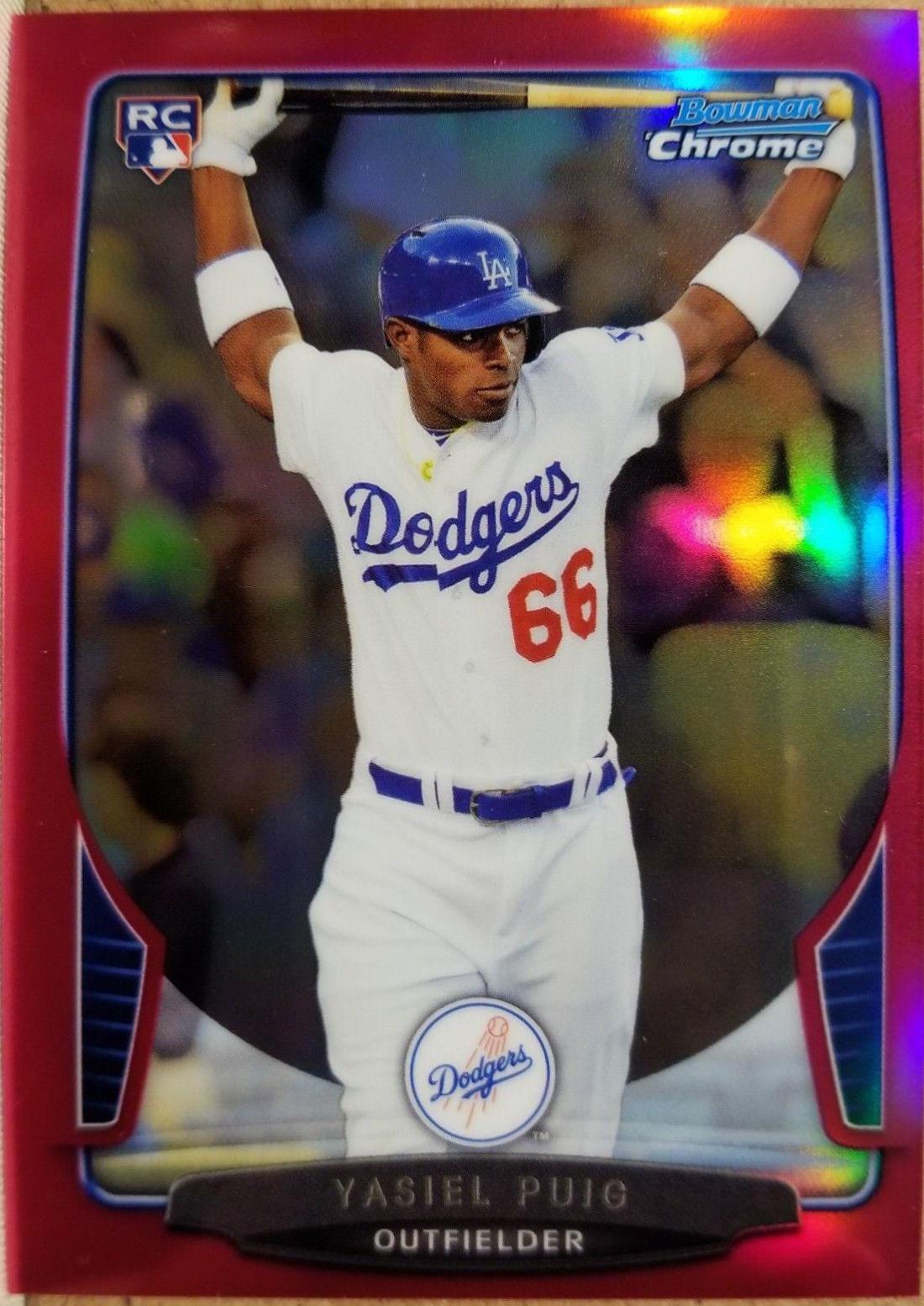Yasiel Puig [Pink Refractor] #78