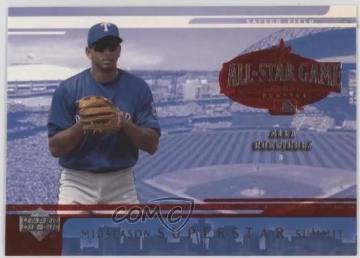 Alex Rodriguez #MS5 Baseball Cards 2001 Upper Deck Midseason Superstar Summit