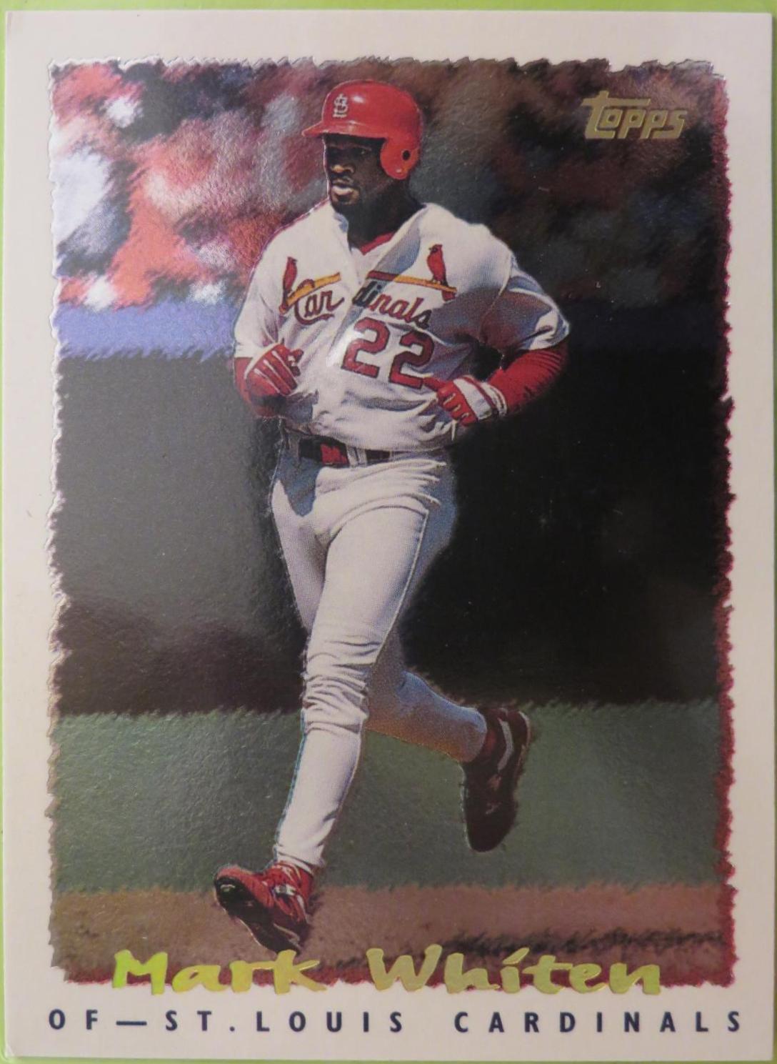 Mark Whiten #209 Baseball Cards 1995 Topps Cyberstats