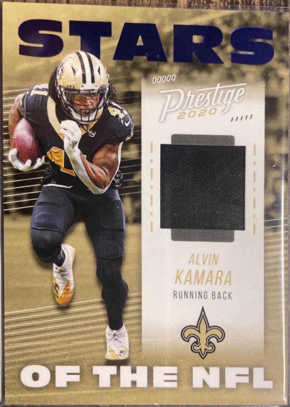 Alvin Kamara #SN-AK Football Cards 2020 Panini Prestige Stars of the NFL Jerseys