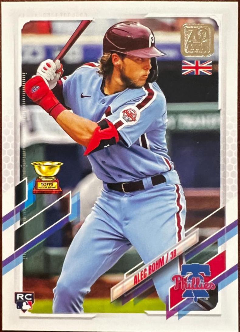 Alec Bohm #52 Baseball Cards 2021 Topps UK Edition