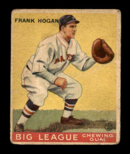 Frank Hogan #30 Baseball Cards 1933 Goudey