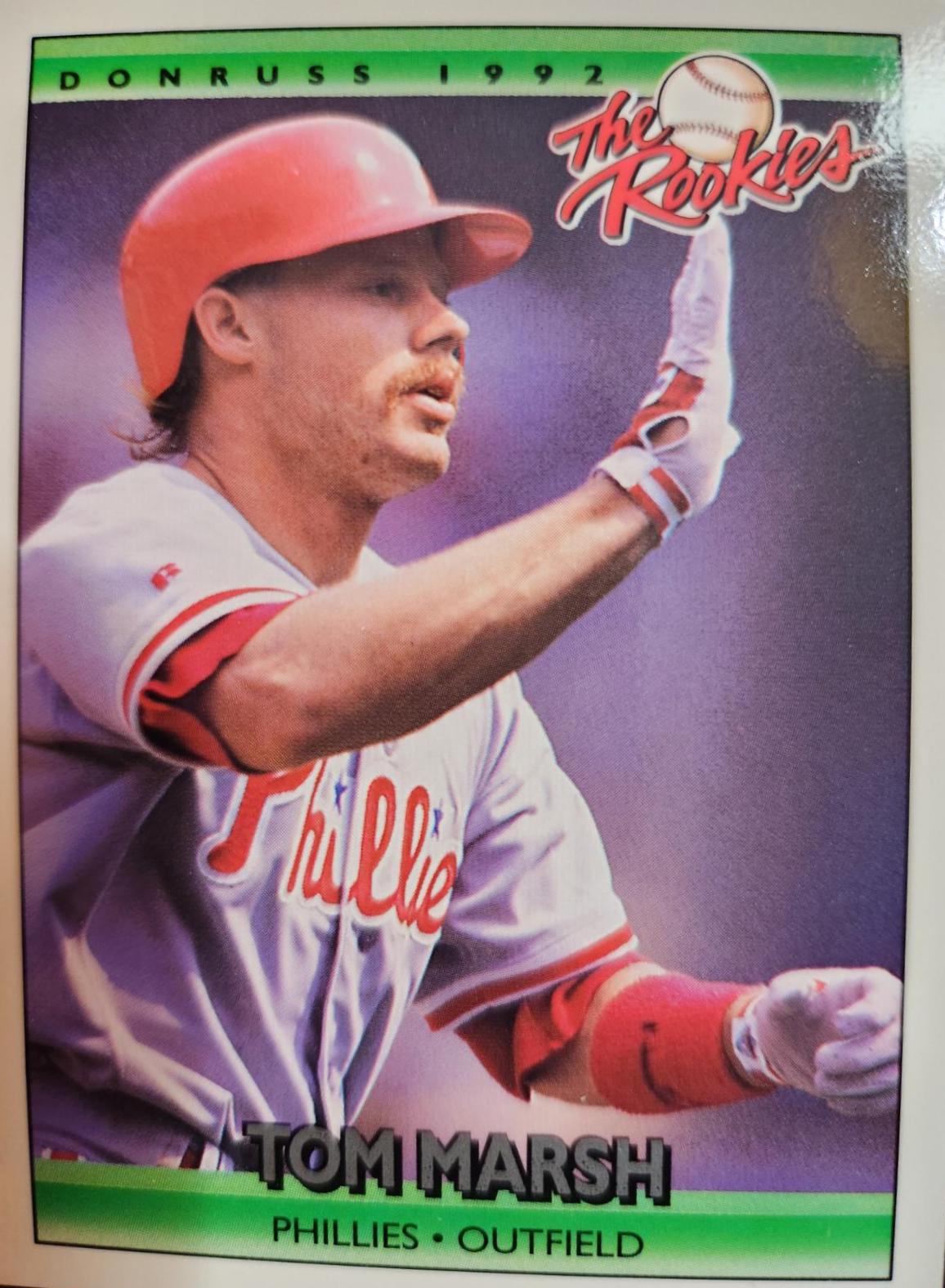 Tom Marsh #66 Baseball Cards 1992 Panini Donruss Rookies