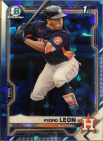 Pedro Leon #BCP-189 2021 Bowman Chrome Sapphire Prospects Baseball