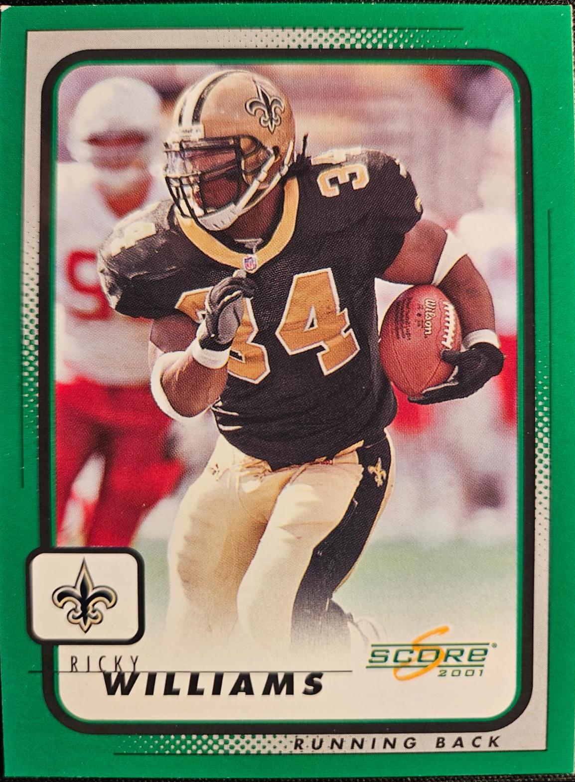 Ricky Williams Football Cards 2001 Panini Score