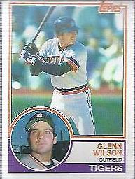 Glenn Wilson #332 Baseball Cards 1983 Topps