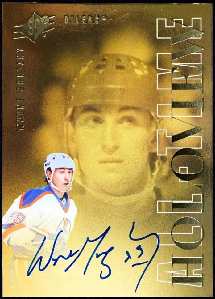 Wayne Gretzky #ATG-WG Hockey Cards 2024 SPx All-Time Holoview Autograph