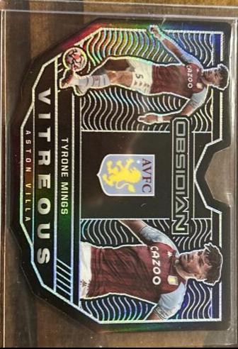 Tyrone Mings #5 Soccer Cards 2021 Panini Obsidian Vitreous
