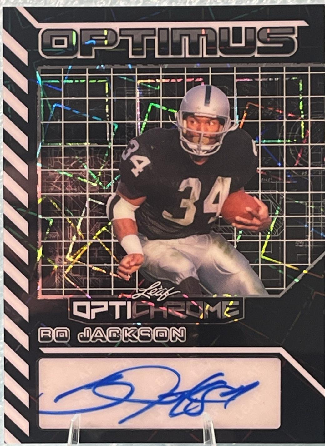 Bo Jackson #OA-BJ1 2025 Leaf Optichrome Optimus Auto Football