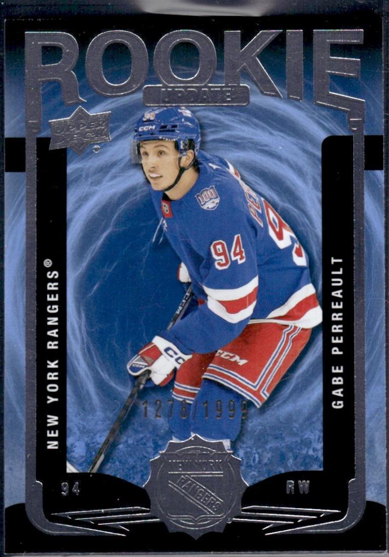 Gabe Perreault #RU-15 2025 Upper Deck Extended Series Rookie Update Hockey
