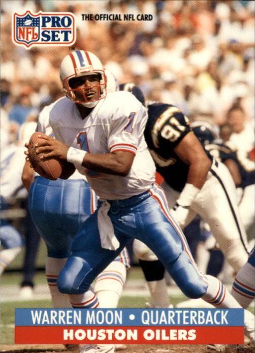Warren Moon #167 Football Cards 1991 Pro Set