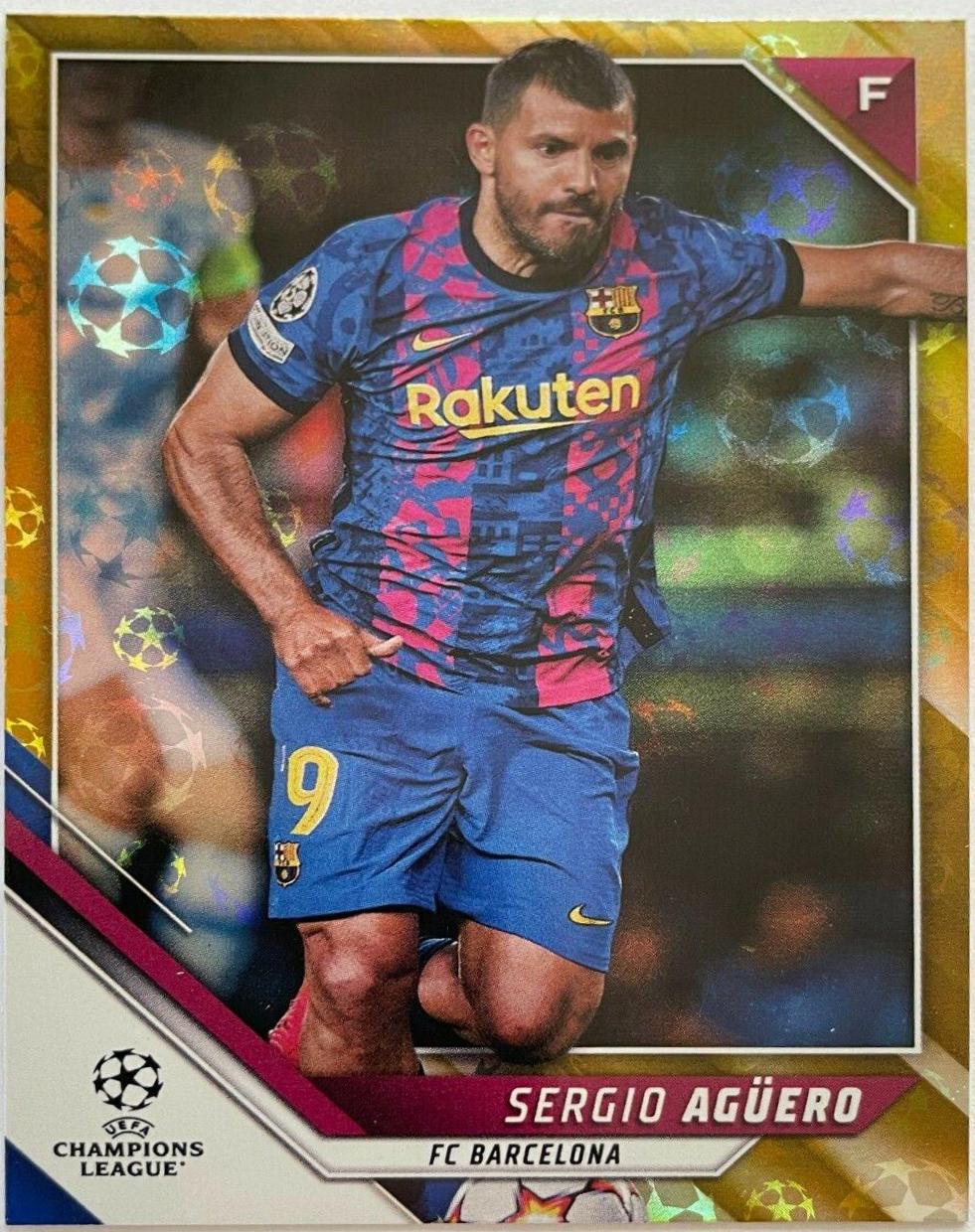 Sergio Aguero #187 2021 Topps UEFA Champions League