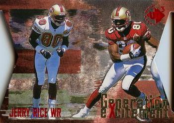 Jerry Rice #GE1 Football Cards 1997 Upper Deck UD3 Generation Excitement