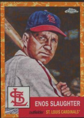 Enos Slaughter [Orange Wave Refractor] #149