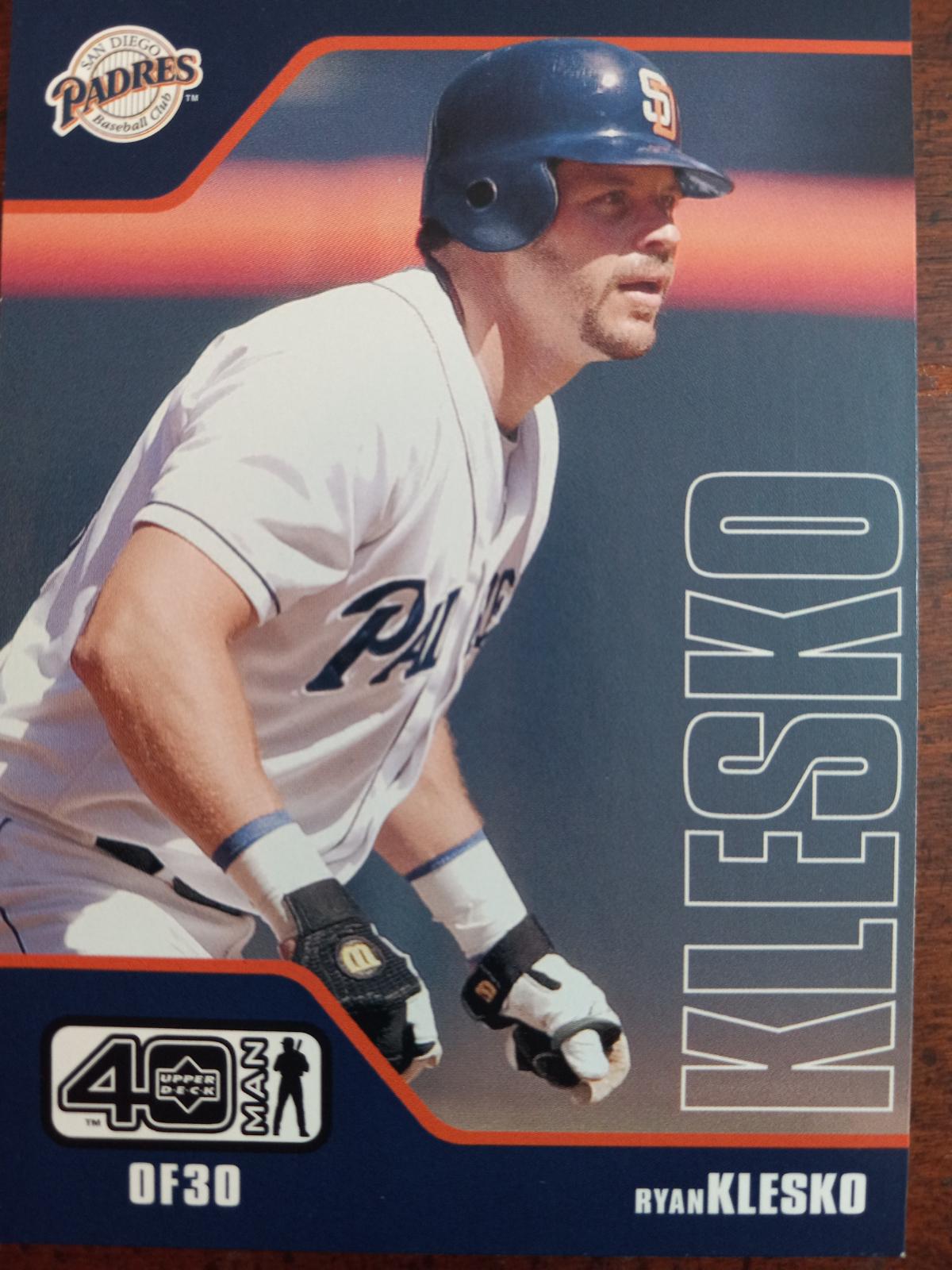 Ryan Klesko #842 Baseball Cards 2002 Upper Deck 40 Man