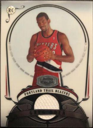 Greg Oden Jersey #GO2 Basketball Cards 2007 Bowman Sterling