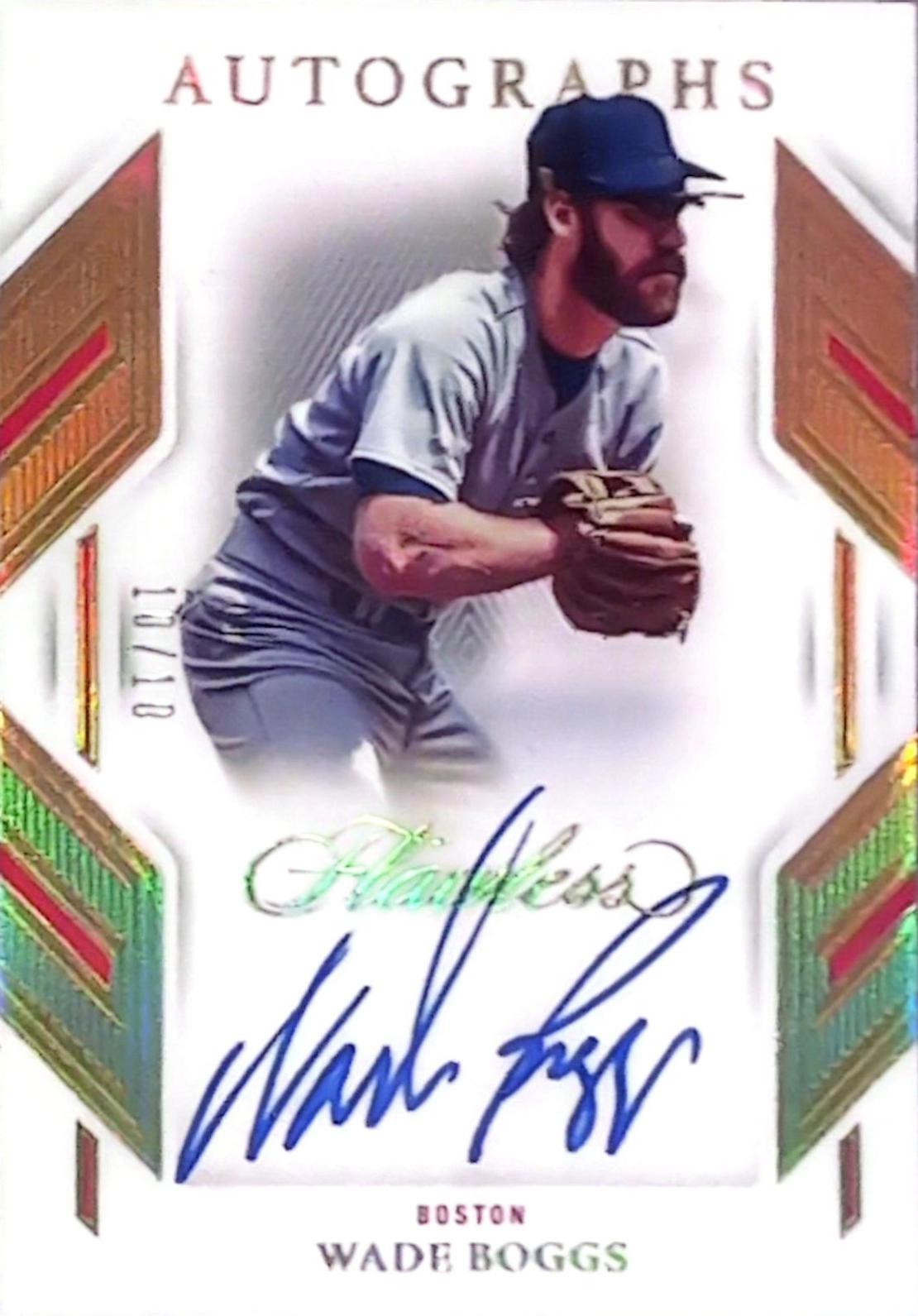 Wade Boggs #FA-WB 2023 Panini Flawless Baseball Autographs