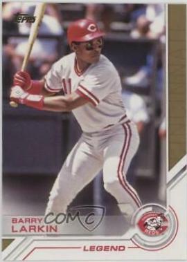 Barry Larkin #S-100 Baseball Cards 2017 Topps Salute