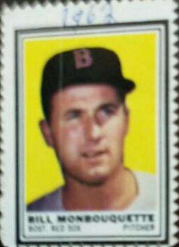 Bill Monbouquette Baseball Cards 1962 Topps Stamps
