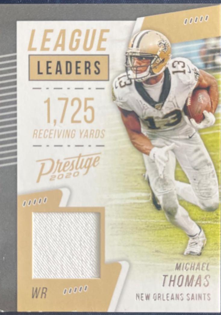 Michael Thomas #LL-MT Football Cards 2020 Panini Prestige League Leaders Jerseys
