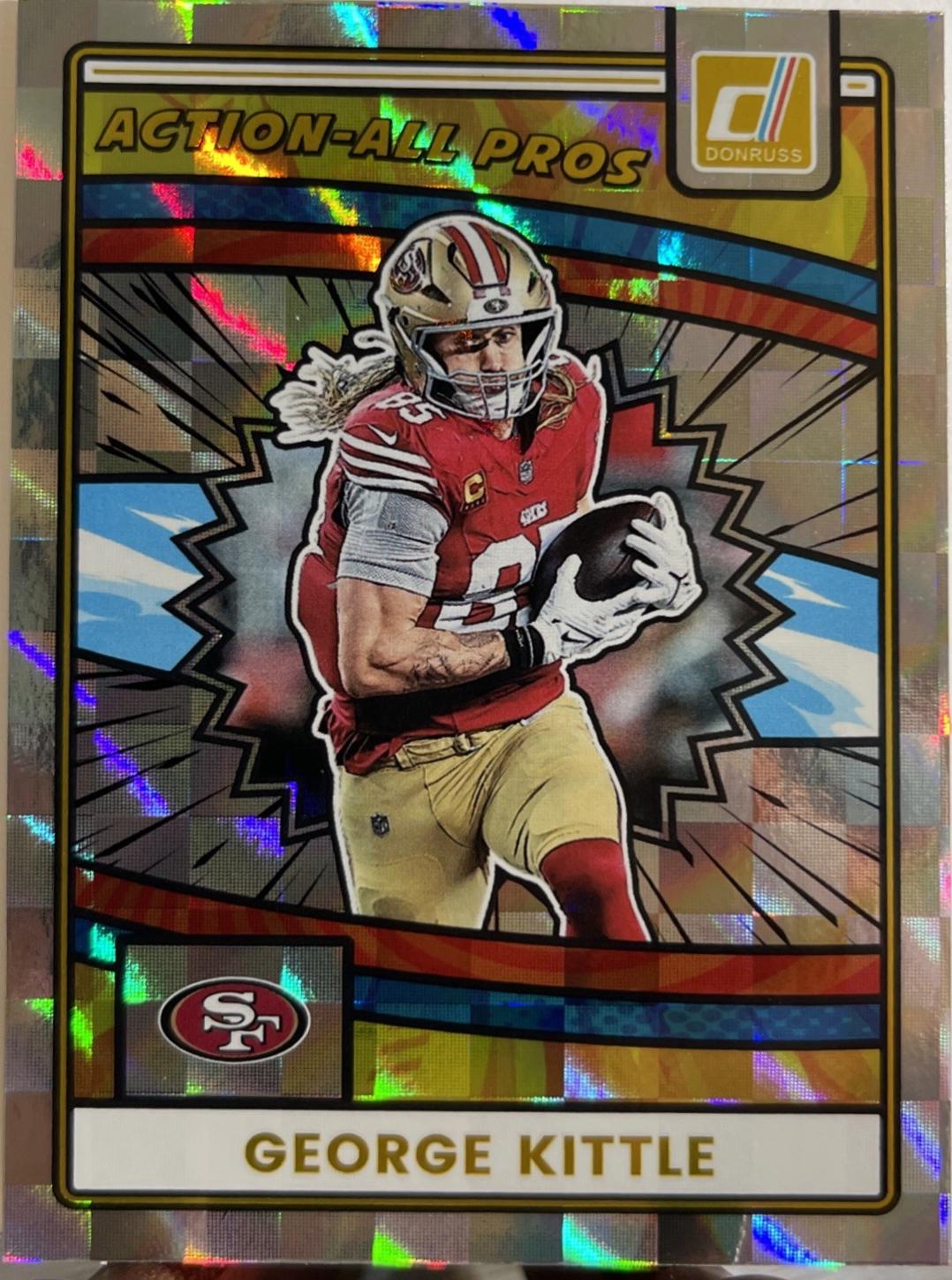 2025 Panini Donruss Action All-Pros George Kittle #AAP-GKI card