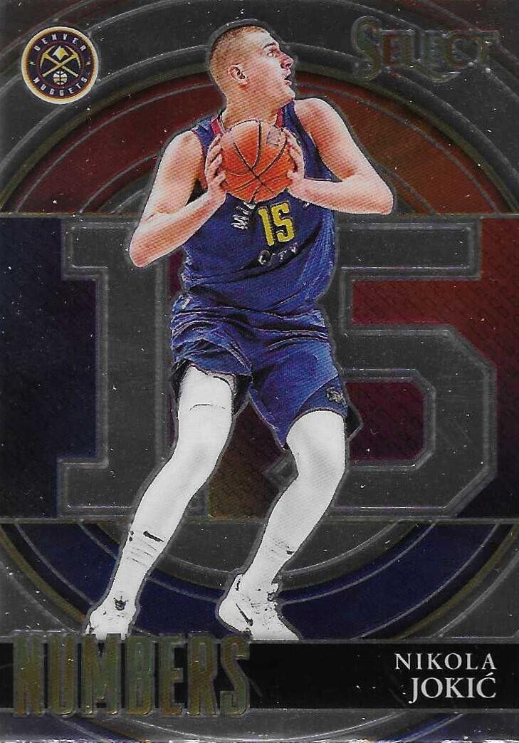 Nikola Jokic #25 Basketball Cards 2021 Panini Select Numbers